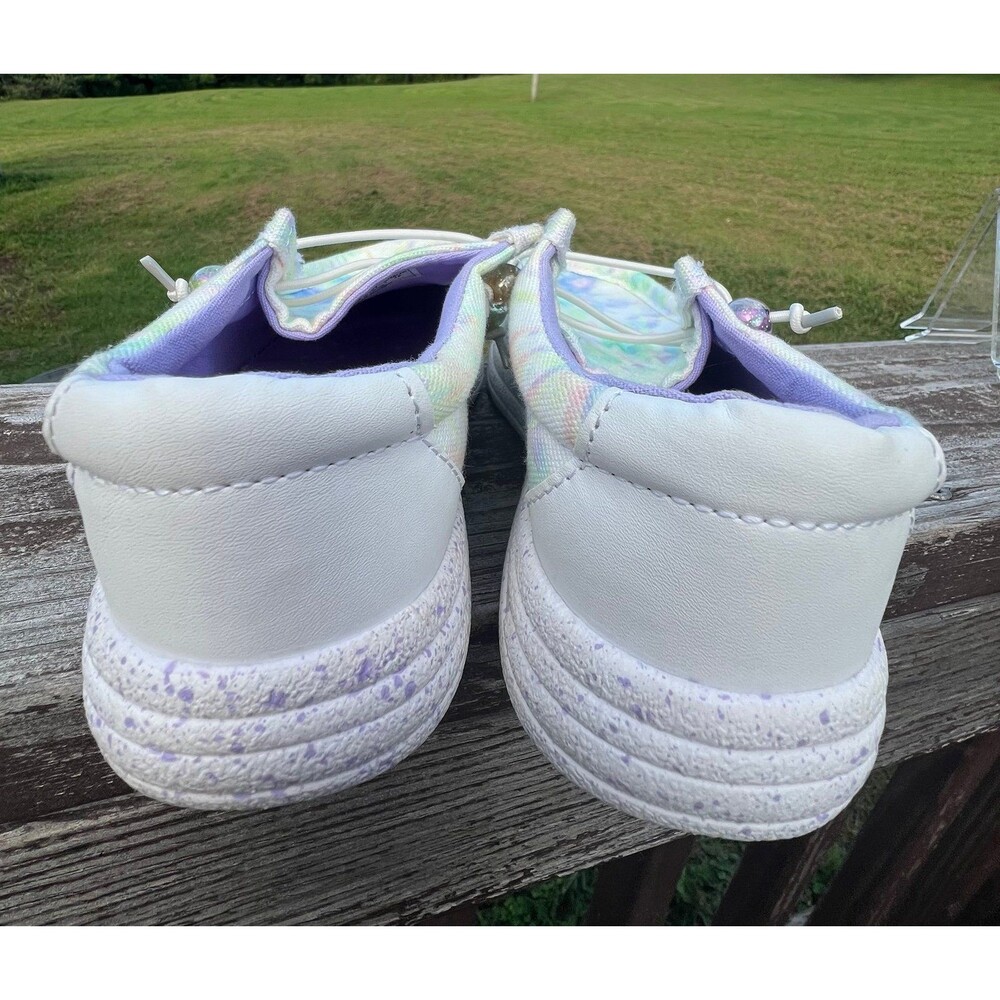 Lamo Kids Canvas Pull-On Shoe - Pastel Tie Dye size 1 - Picture 3 of 6